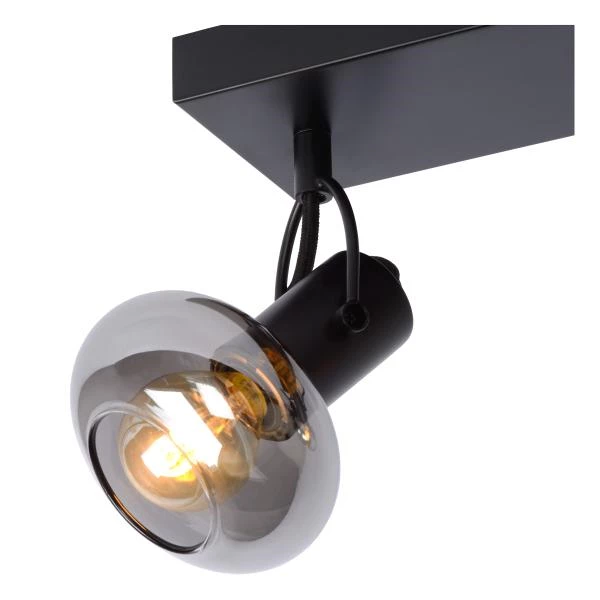 Lucide MADEE - Ceiling spotlight - 3xE14 - Black - detail 3